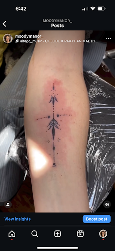 Explore paw tattoo ideas, creative tattoo ideas in Granville, available at Moody Manor