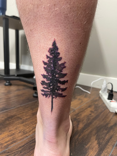 Explore infinity heart tattoo ideas, creative tattoo ideas in Huxley, available at Lonely Bones Tattoo & Art