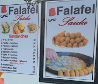 Restaurant spécialisé dans les falafels Falafel Saida à Berlin - menu / carte