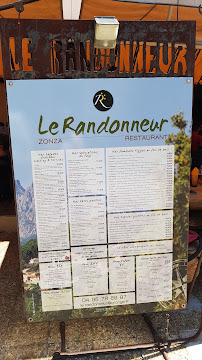 Restaurant français Le Randonneur à Zonza - menu / carte