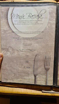 Ristorante L'Osteria Del Bosco à Malé menu