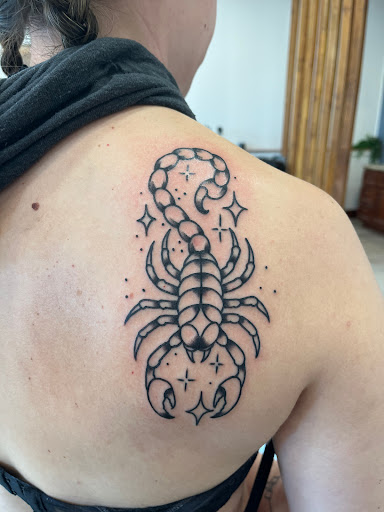 Explore lion and the lamb tattoo ideas, creative tattoo ideas in Twentynine Palms, available at Adobe Tattoo