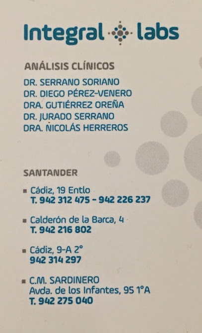 Información y opiniones sobre INTEGRAL LABS ( Análisis Clínicos ) de Santander