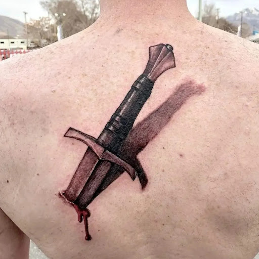 Explore chest tattoo men idea, creative tattoo ideas in Yucca Valley, available at Strata Tattoo Lab LLC
