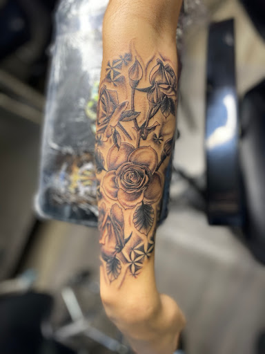 Explore science tattoo ideas, creative tattoo ideas in Ottawa, available at Dreams & Themes Tattoo Studio