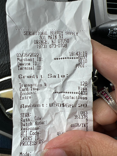 Beauty Supply Store «Sensational Beauty Supply», reviews and photos, 301 Main St, City of Orange, NJ 07050, USA