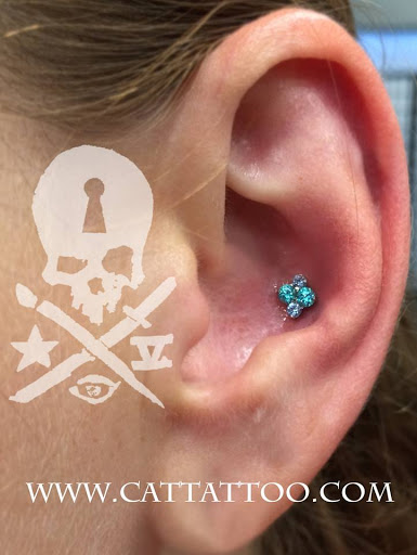 Explore tattoo geometric ideas, creative tattoo ideas in Addison, available at Cat Tattoo