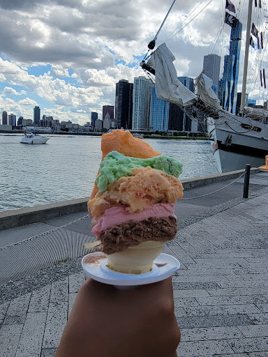 Ice Cream Shop «Original Rainbow Cone», reviews and photos, 840 E Grand Ave, Chicago, IL 60611, USA