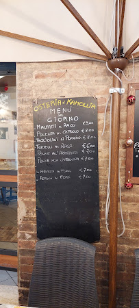 Restaurant Osteria Kamollia à Siena (la carte)