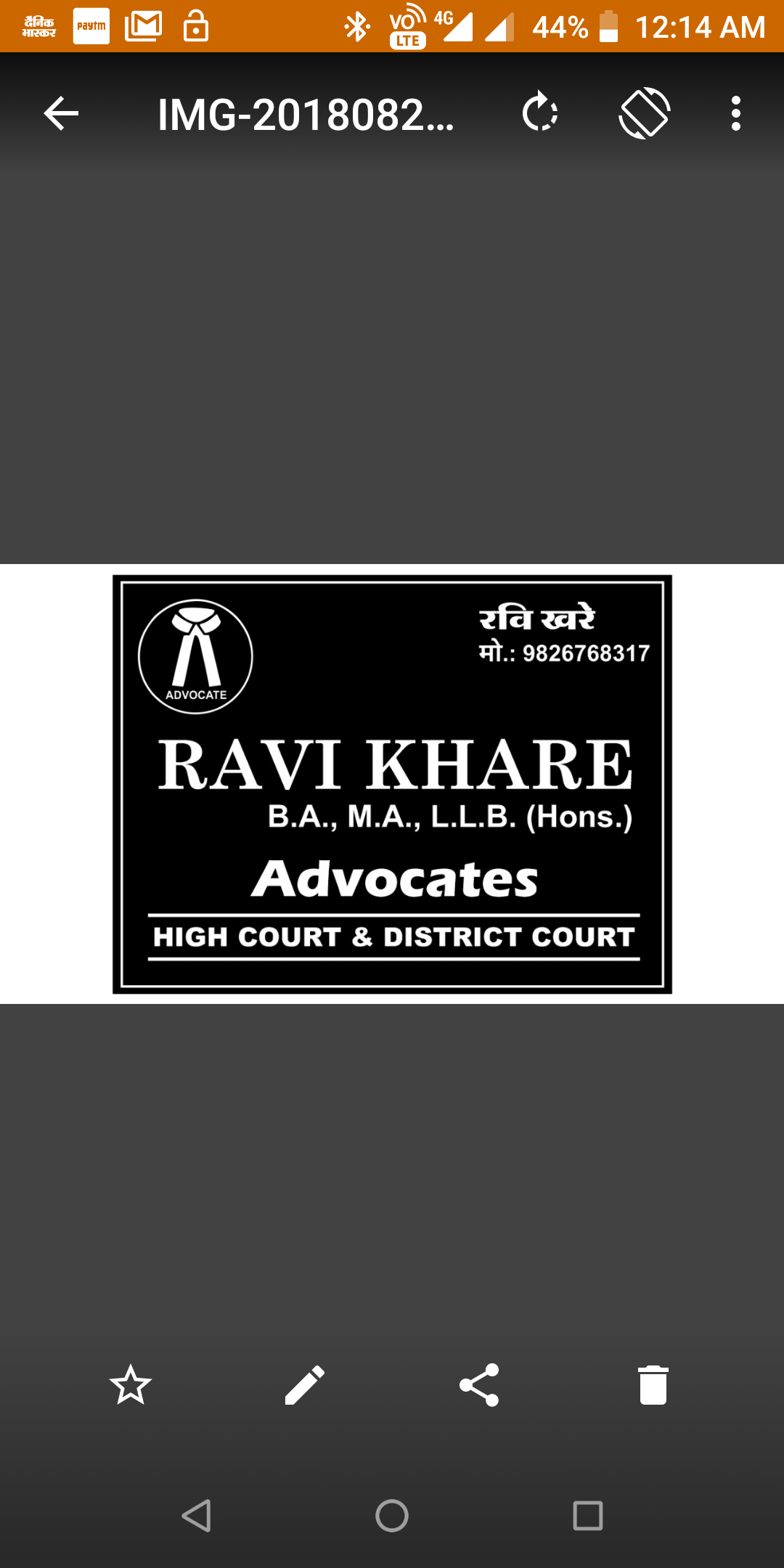 Advocates Ravi Khare