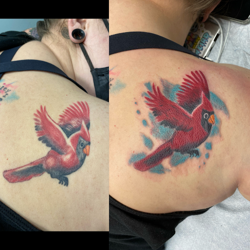 Explore mercury tattoo ideas, creative tattoo ideas in Aurora, available at Ronin Tattoo Studio INC