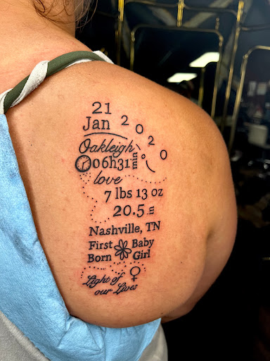 Explore couple hand tattoo ideas, creative tattoo ideas in Clarksville, available at Dark Raine Tattoo