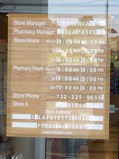 Pharmacy «Rite Aid», reviews and photos, 5 Lafayette Rd, Fords, NJ 08863, USA