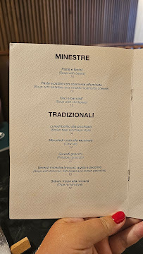 Menu / carte de Osteria degli Amici à Rome