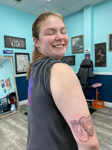 Explore men half sleeve tattoo ideas, creative tattoo ideas in Abingdon, available at Lone Sparrow Tattoo Shop