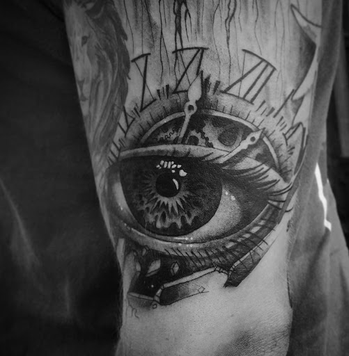 Explore scarlet witch tattoo ideas, creative tattoo ideas in Lawrence, available at Standard Electric Tattooing