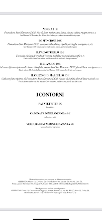 Carte du Ristorante Sud à Terni