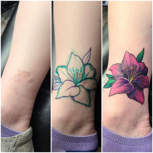 Explore finger tattoo cover up ideas, creative tattoo ideas in Stetsonville, available at Solace Ink Company LLC