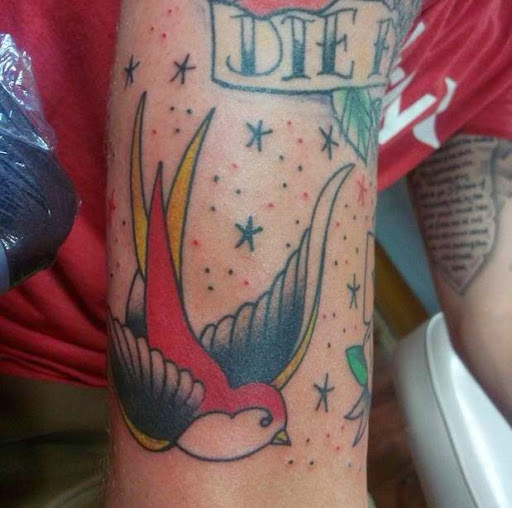 Explore family word tattoo ideas, creative tattoo ideas in Martinsburg, available at 100 Proof Tattoo