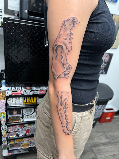 Explore middle of boob tattoo ideas, creative tattoo ideas in Oxnard, available at SoCal Ink Shop
