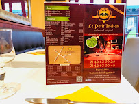 Restaurant indien Le Petit Indien à Paris (la carte)