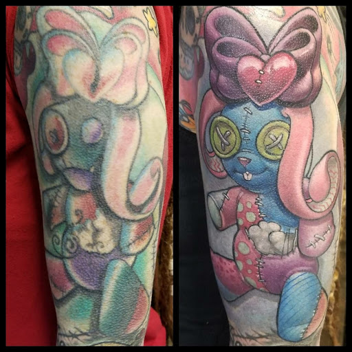 Find best family tattoo ideas for your next unique tattoo in San Antonio at Dandyland Custom Tattoo and Professional Body Piercing