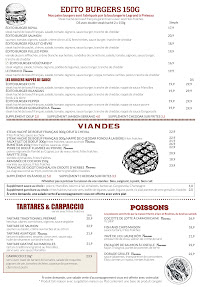 Menu / carte de Édito Restaurant Valenciennes à Valenciennes