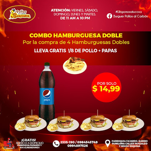 Pollos al carbon Burguer - Hamburguesería