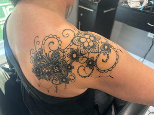 Explore lower stomach tattoo ideas, creative tattoo ideas in Marysville, available at Viking Armor Tattoo