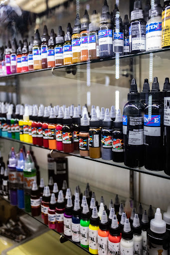 Explore dog tattoos ideas, creative tattoo ideas in San Leandro, available at Orbit Skate and Boutique- Skate Shop & Piercing Shop in San Leandro, CA