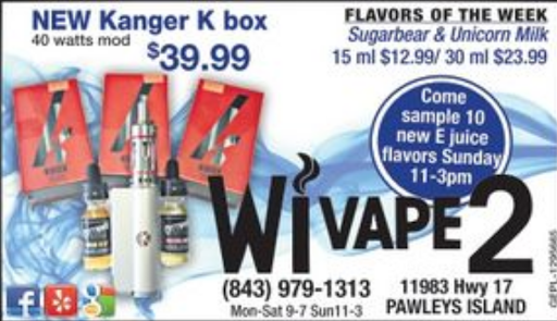 Tobacco Shop «Wi Vape 2 & Smoke Shop», reviews and photos, 11983 Ocean Hwy, Pawleys Island, SC 29585, USA