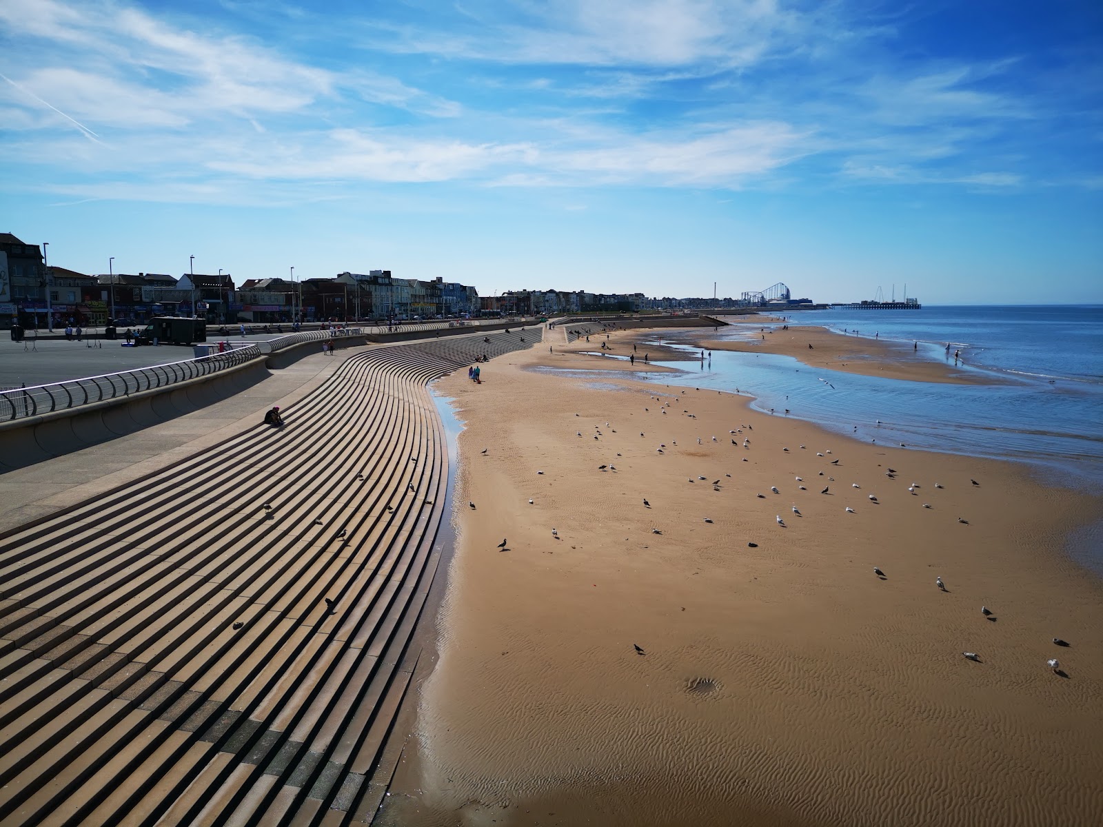 Foto av Blackpool Beach med hög nivå av renlighet