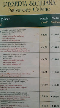 Pizzeria Calvino à Trapani menu