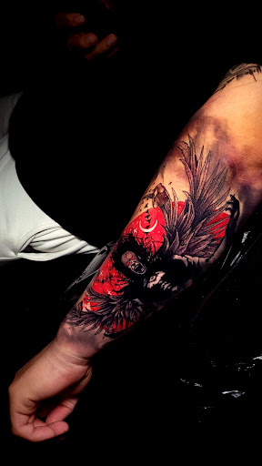 Explore meliodas tattoo ideas, creative tattoo ideas in Ridgewood, available at TOP SECRET TATTOO