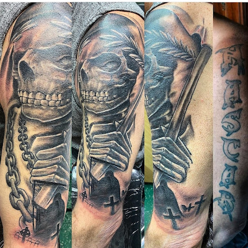 Explore aztec tattoo ideas for woman, creative tattoo ideas in Vancouver, available at Studio X Tattoos & Piercings