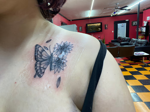 Explore music tattoo ideas, creative tattoo ideas in Easley, available at 123 East Coast Ink