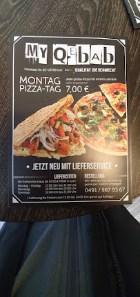 Restaurant de plats à emporter My Qebab à Leer (la carte)