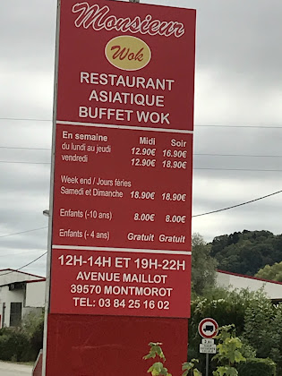 menu du restaurants monsieur wok à Montmorot