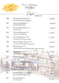 Menu du Pizzeria Al Forno à Marbach am Neckar