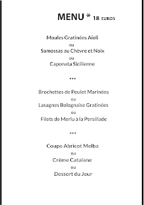 Menu / carte de Restaurant-Pizzeria Valentino à Canet-en-Roussillon