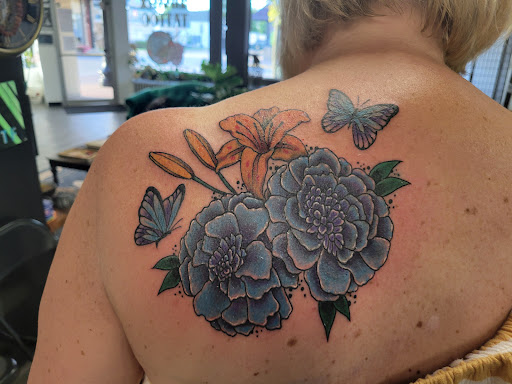 Explore snapdragon tattoo ideas, creative tattoo ideas in Algoma, available at Shipwreck Tattoo