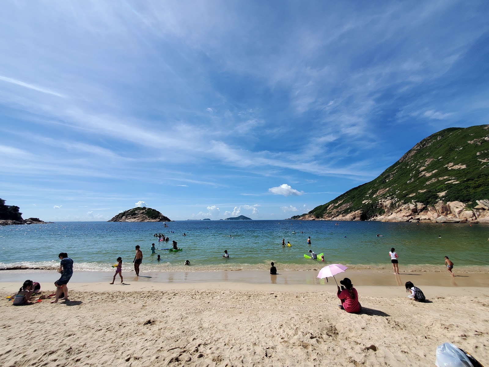 Photo of Shek O Beach with turquoise pure water surface