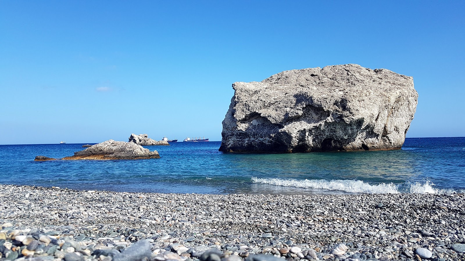 Zdjęcie Makria Ammos z przestronna plaża