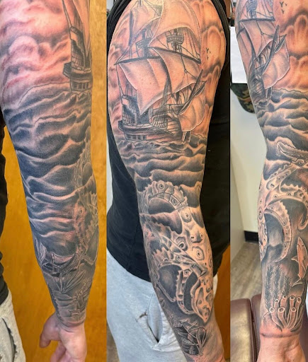 Explore family tree tattoo ideas with names, creative tattoo ideas in Virginia Beach, available at Sandbridge Tattoo