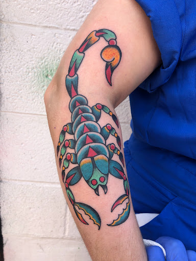 Explore jazz tattoo ideas, creative tattoo ideas in Albuquerque, available at Holy Fool Tattoo Club