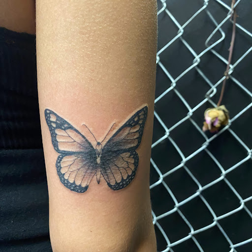 Explore letter e tattoo ideas, creative tattoo ideas in Buffalo, available at True Gloom Tattoo Studio