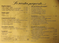 Menu / carte de Enosteria Pedrocchi à Fanano