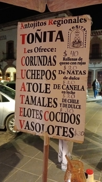 Corundas y huchepos Toñita - Plaza Vasco de Quiroga, Centro, 61604 Pátzcuaro, Mich., Mexico