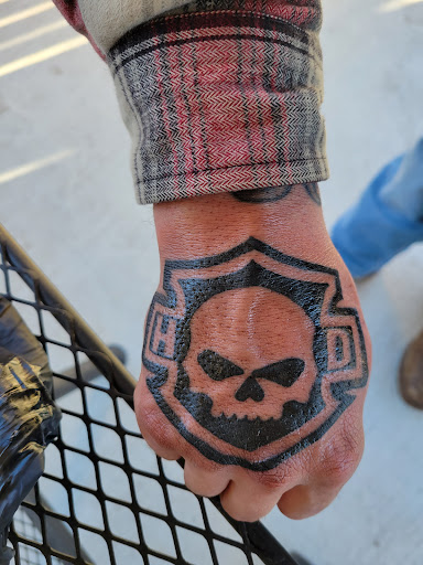 Explore male foot tattoo ideas, creative tattoo ideas in Temple, available at Lucky In Love Tattoo
