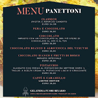 Menu du Gelateria Fuori Binario à Certaldo